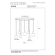 ELOISE - Pendant light - 7xE27 - Black 45405/07/30 Lucide